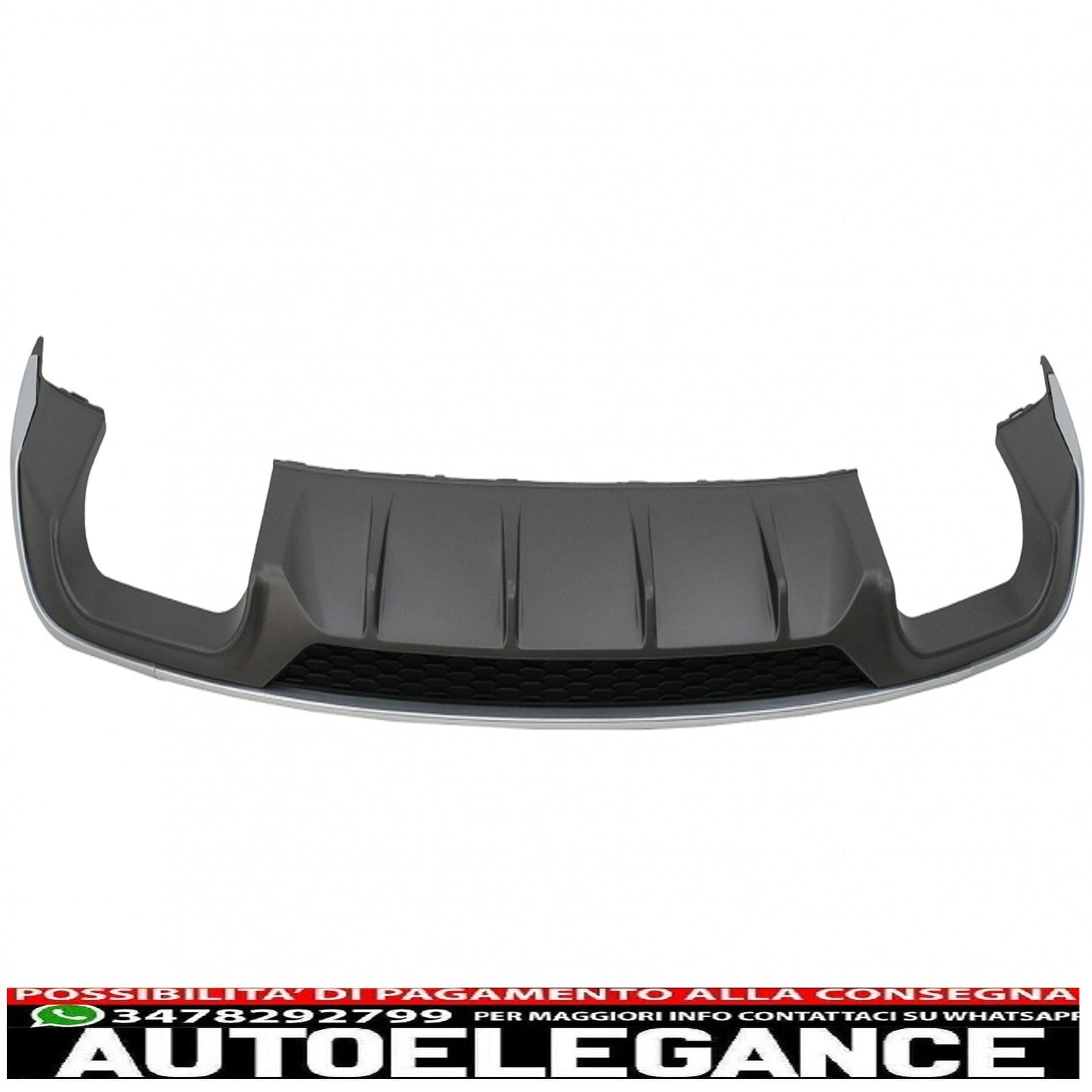 Diffusore mantovana per paraurti posteriore adatto per audi a3 8v restyling berlina convertibile (2016-2019) paraurti standard se s3 design