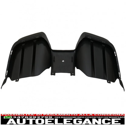 diffusore paraurti posteriore adatto per ford mustang mk6 vi sesta generazione (2015-2017) rtr design nero opaco