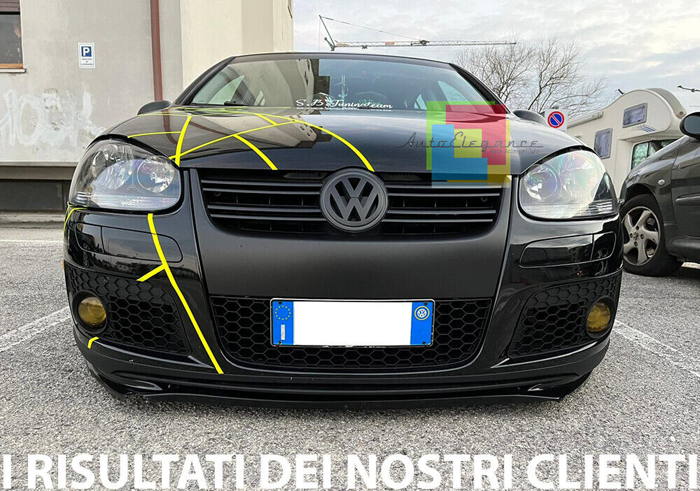 SPLITTER ANTERIORE ADATTO PER VW GOLF 5 MK5 2004-2008 LOOK SPORTIVO