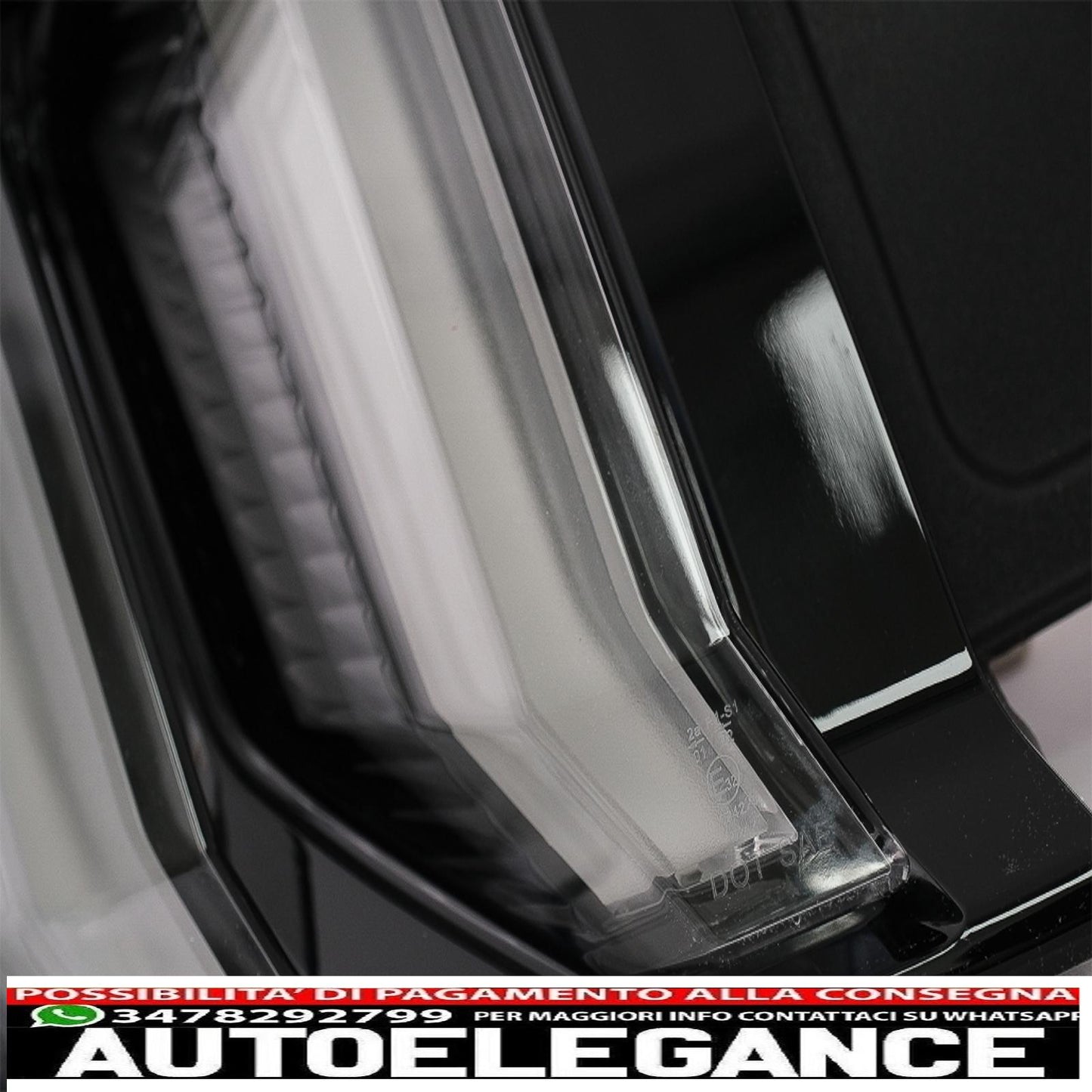 fanali posteriori full led adatti per ford mustang vi s550 (2015-2019) fumé trasparenti con luci di svolta sequenziali dinamiche