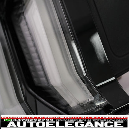 fanali posteriori full led adatti per ford mustang vi s550 (2015-2019) fumé trasparenti con luci di svolta sequenziali dinamiche