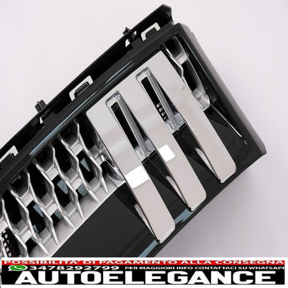 Side Air Vent Grilles Suitable for Land Rover Vogue III L322 (2002-2012) Autobiography Black Silver Edition New Design
