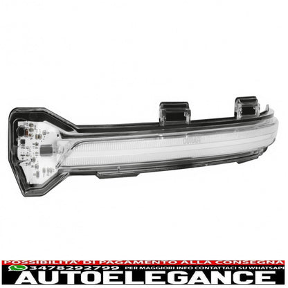 osram dynamic full led ledriving mirror indicators suitable for vw golf 7 &amp; 7.5 (08/2012-) vw touran ii (05/2015-) lamando (2014 -2019) white edition 