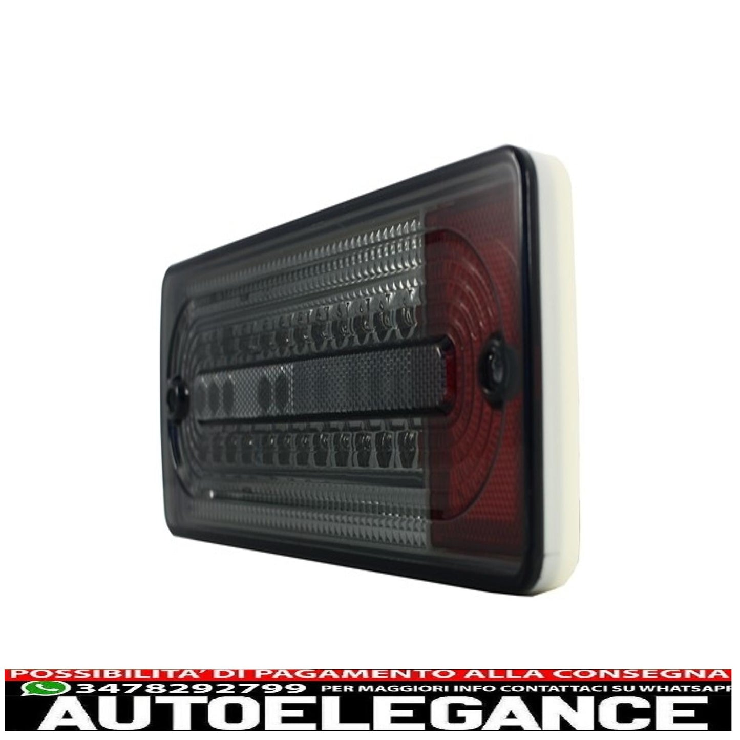 led rear lights suitable for mercedes benz g class w463 (1989-2015) smoke/red