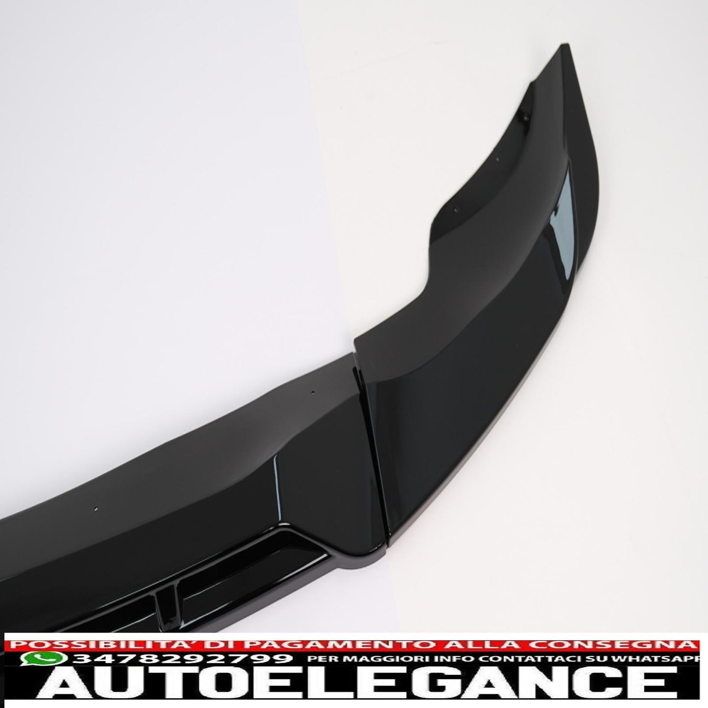 Front Bumper Spoiler Lip Fit For BMW X5 G05 M Package (2018-up) M Sport Piano Black