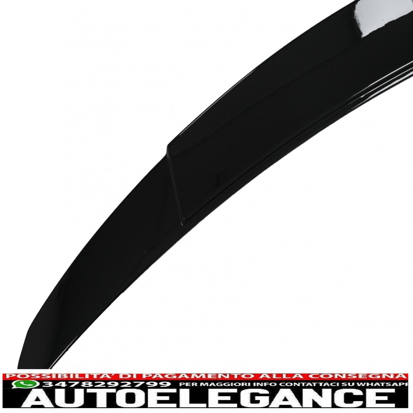 trunk spoiler suitable for mercedes e class w213 (2016-2019) piano black 