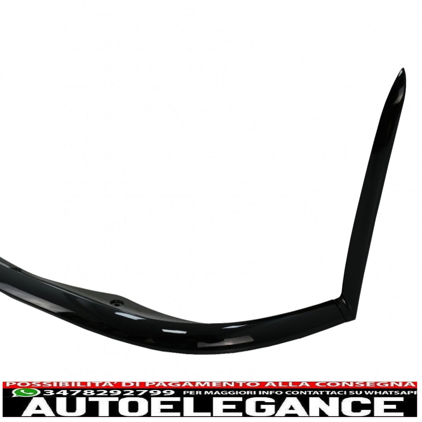 Front bumper lip suitable for mercedes c class c63 c63s w205 s205 (2014-2018) limousine model t edition 1 design black 