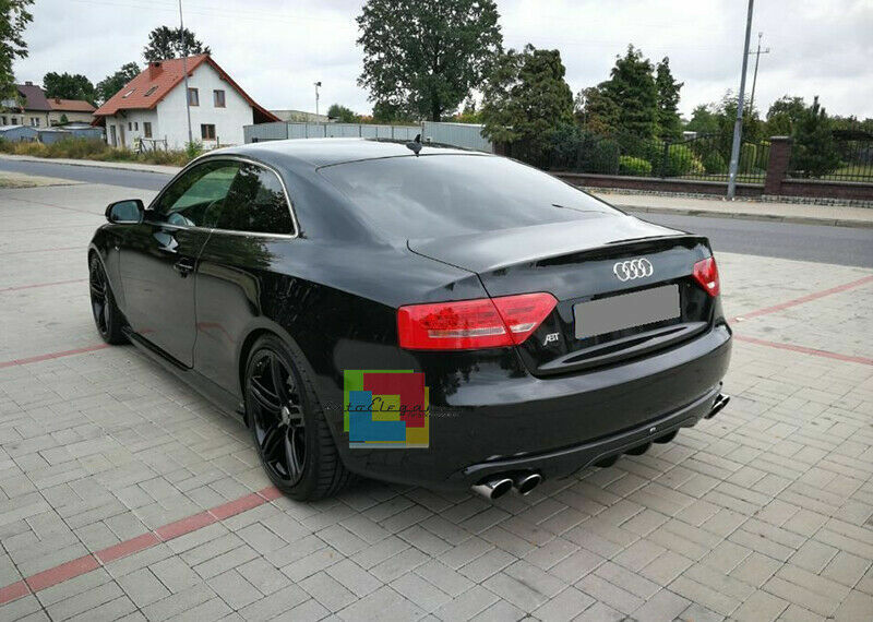 AUDI A5 COUPE SPORTBACK 2007-2011 DIFFUSORE POSTERIORE ABS LOOK S5 SPORT IT AUTOELEGANCERICAMBI