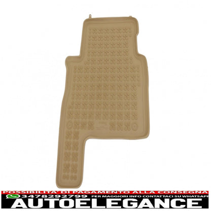 Beige rubber mat suitable for Hyundai Santa Fe 2007-2012