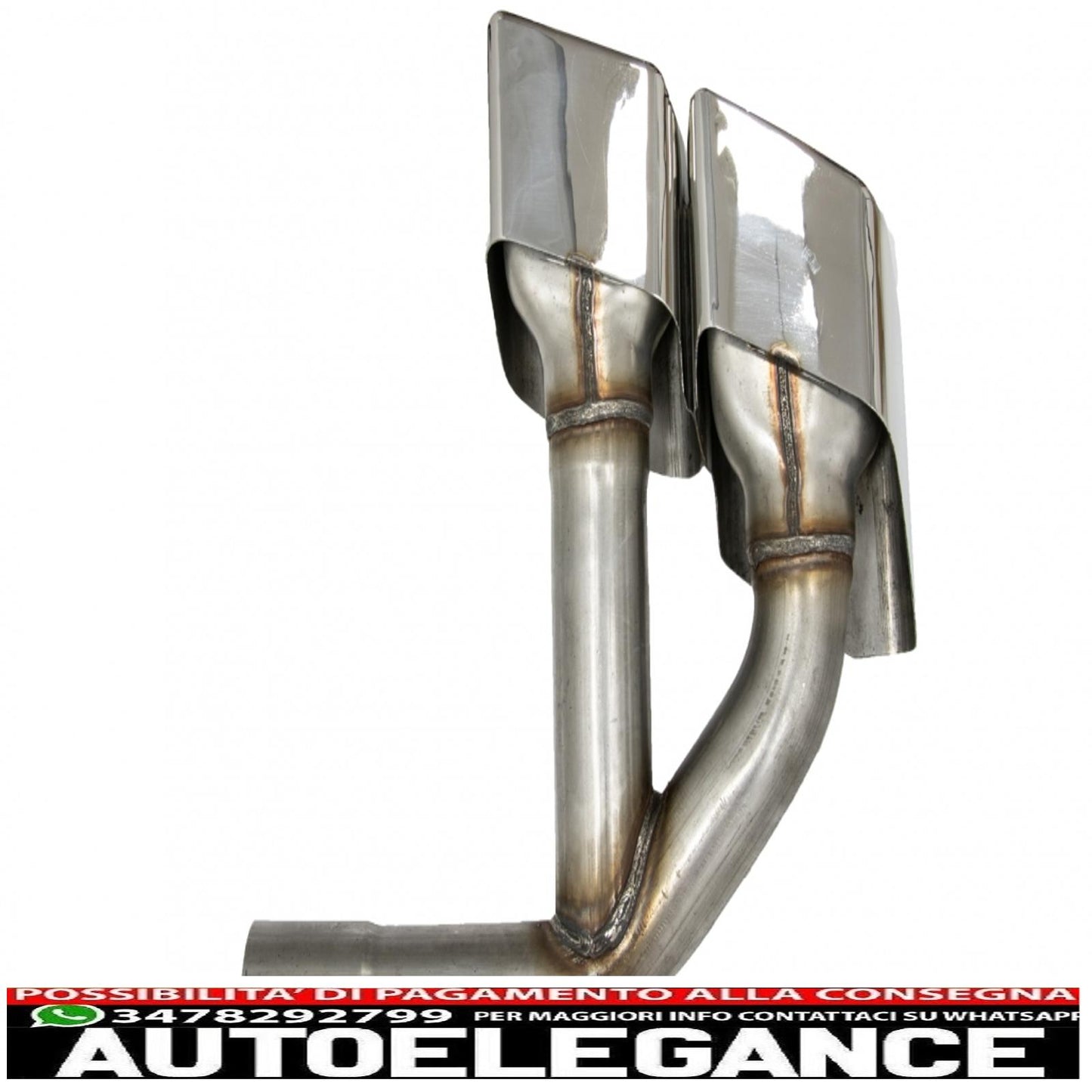 Terminali di scarico terminali di scarico adatti per audi q7 4m (2015-2019) sq7 design solo cromati 3.0 benzina benzina