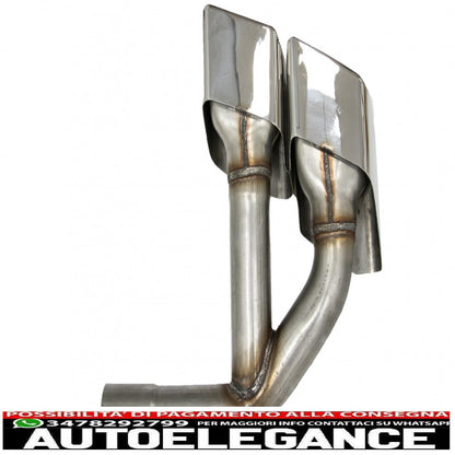 Terminali di scarico terminali di scarico adatti per audi q7 4m (2015-2019) sq7 design solo cromati 3.0 benzina benzina
