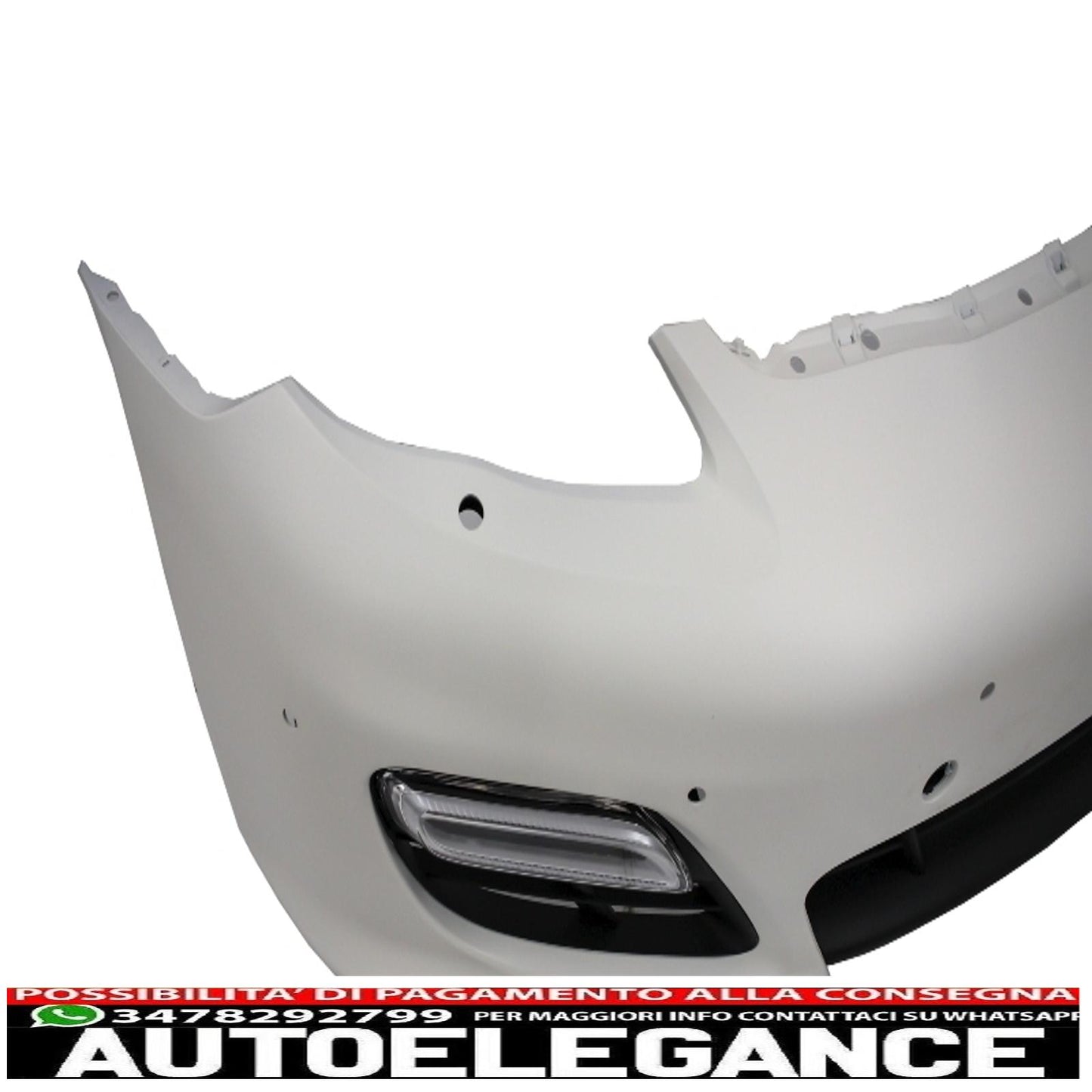 paraurti anteriore con terminali di scarico adatto per porsche 970 panamera (2010-2013) design turbo/gts