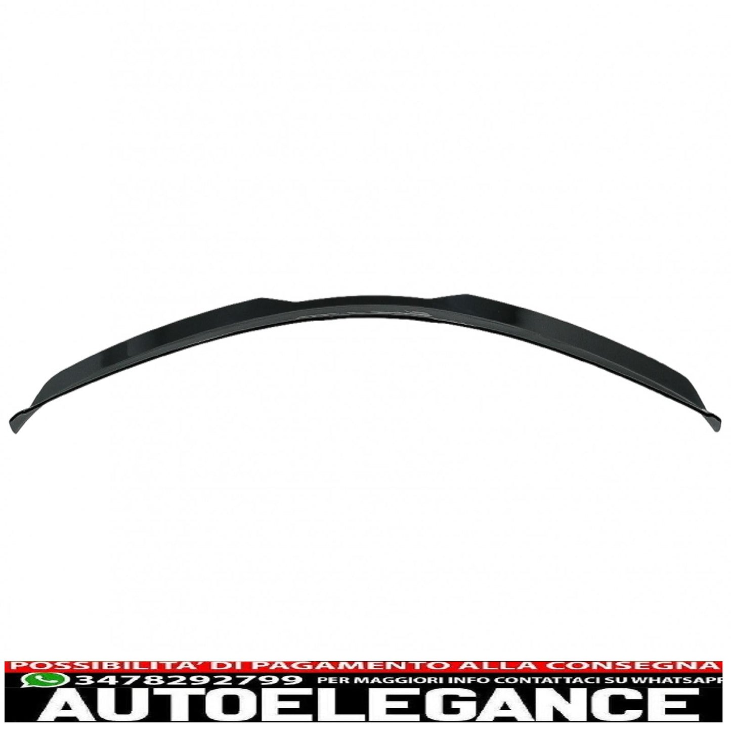 aggiungi l'estensione dell'ala dello spoiler sul tetto adatta per vw polo aw mk6 (2017-up) pianoforte nero AUTOELEGANCERICAMBI