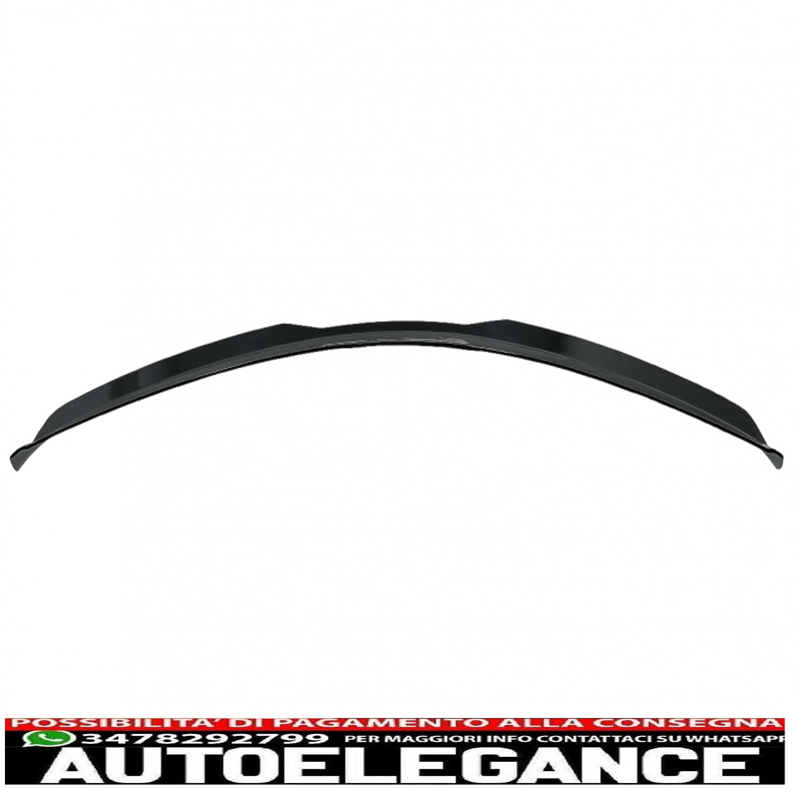aggiungi l'estensione dell'ala dello spoiler sul tetto adatta per vw polo aw mk6 (2017-up) pianoforte nero AUTOELEGANCERICAMBI