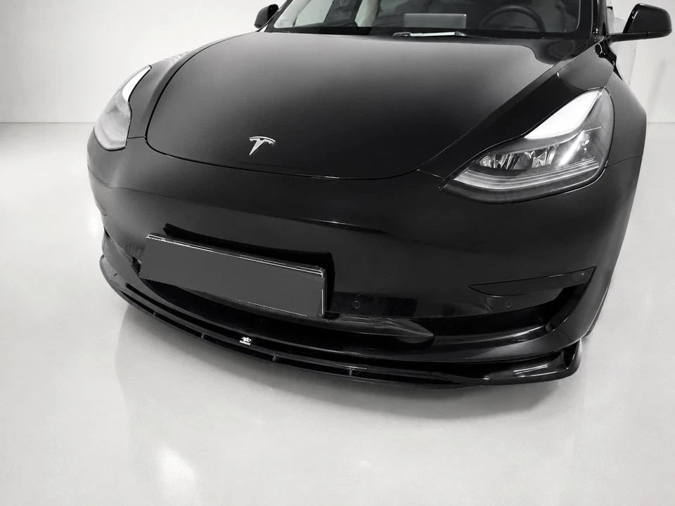 👉Splitter Anteriore V.2 adatto per Tesla Model 3 2017-2023 ABS Nero Lucido👈