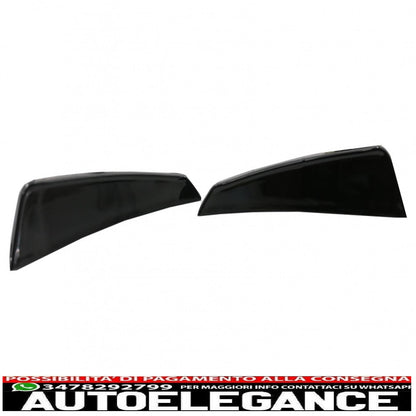 Front bumper splitter fins aerodynamic conversion kit suitable for mercedes cla w117 facelift (2016-2018) cla45 design canard piano black
