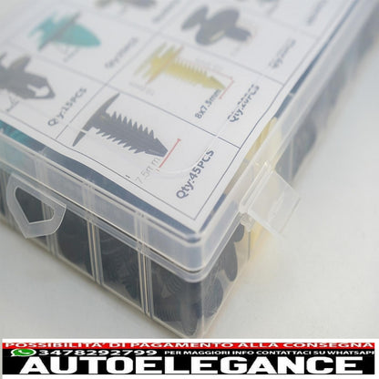 370pcs car clip plastic screw kit 