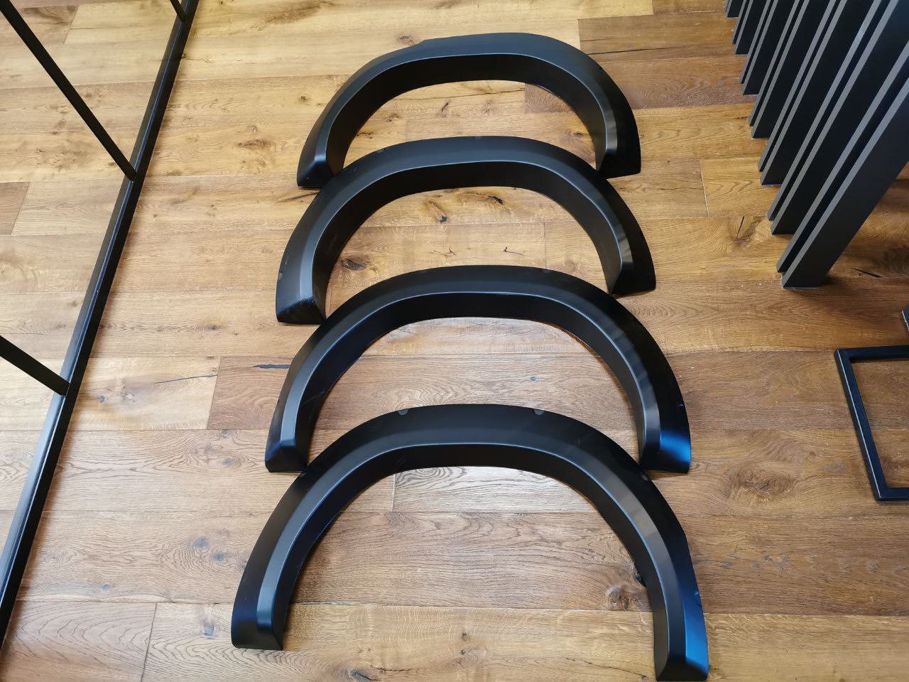 FENDER EXTENSIONS SUITABLE FOR TOYOTA HILUX 8 2015-2019 MATT BLACK LOOK