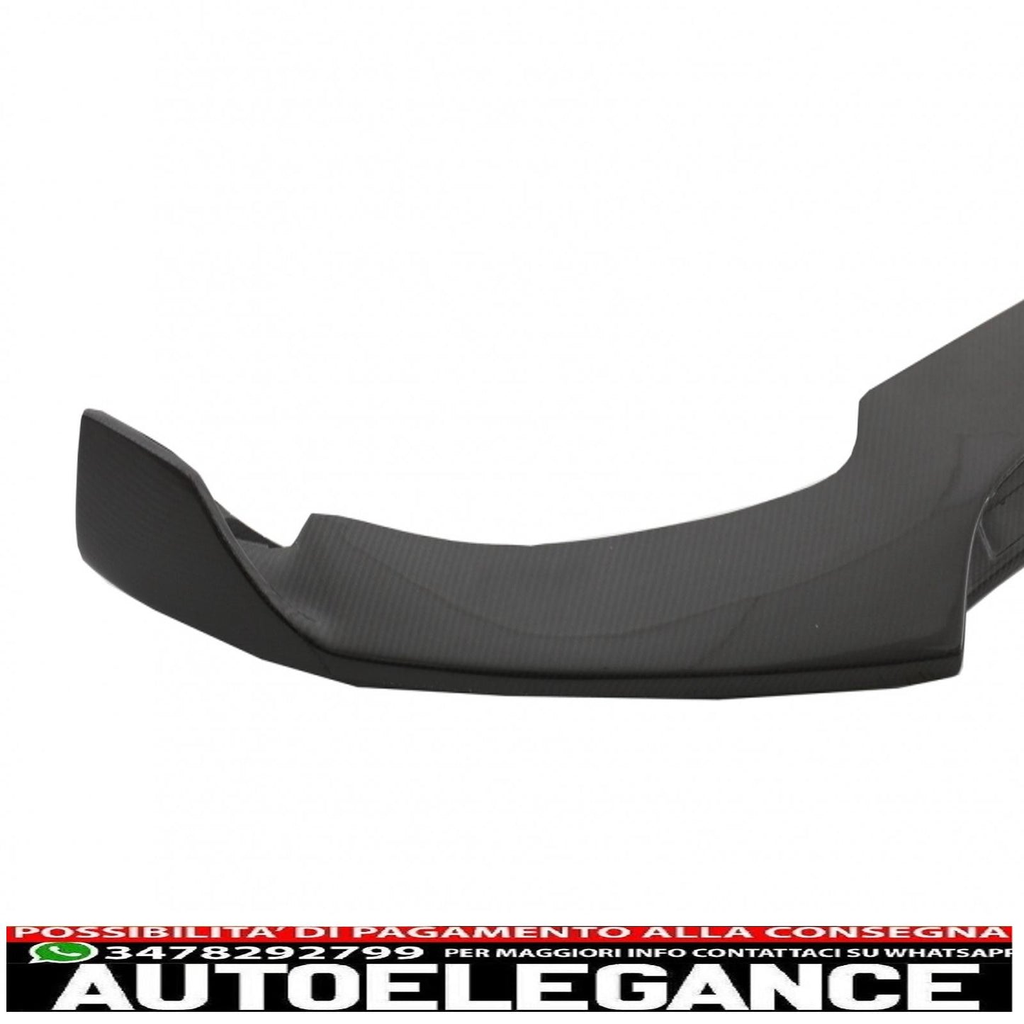 Front bumper lip suitable for mercedes c class w205 s205 a205 c205 (2014-2019) real carbon 