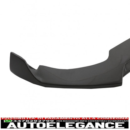 Front bumper lip suitable for mercedes c class w205 s205 a205 c205 (2014-2019) real carbon 