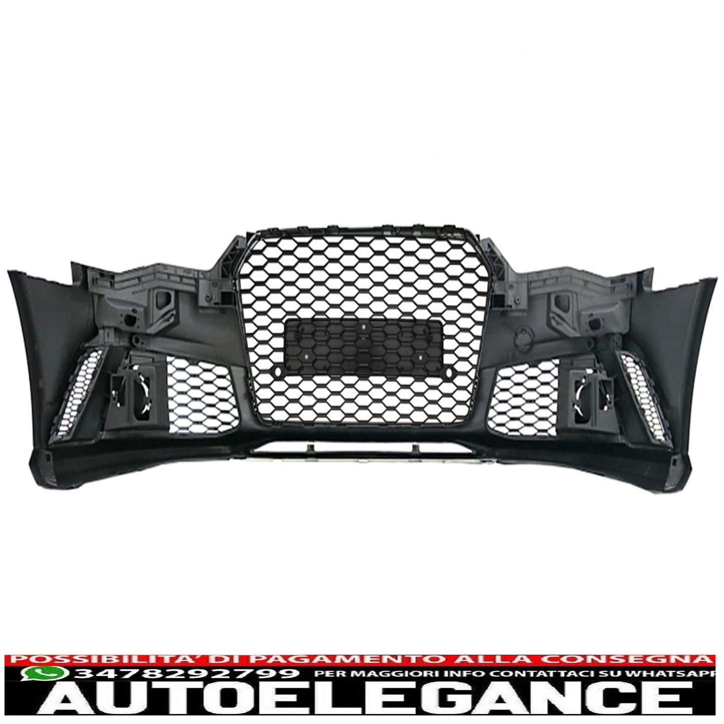 paraurti anteriore adatto per audi a6 4g facelift (2015-2018) e diffusore mantovana paraurti posteriore con terminali di scarico design rs6