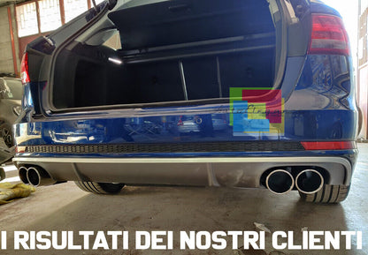 REAR BUMPER UNDER + TIP S4 DIFFUSER AUDI A4 B9 8W 2015-2018 -