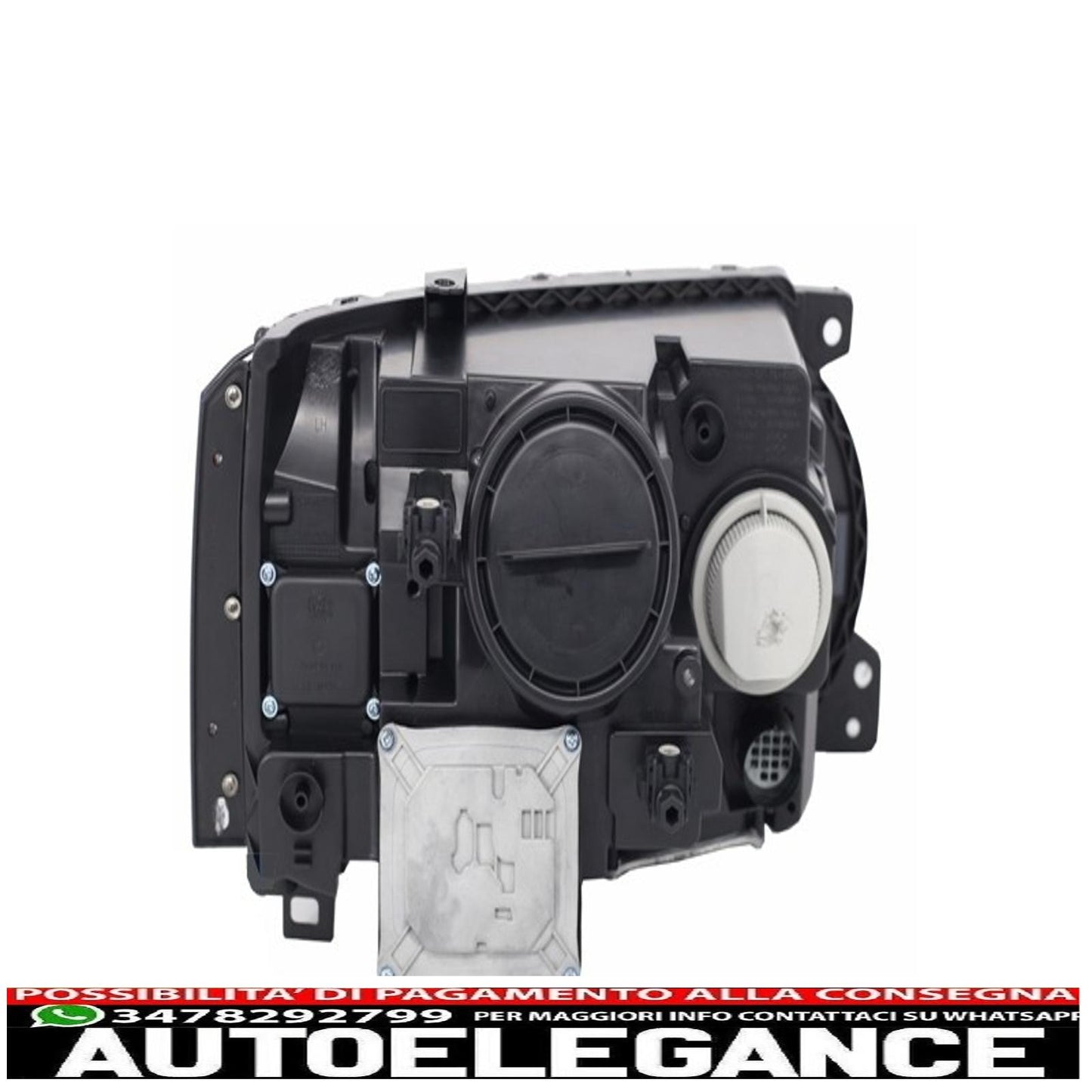 Headlights with support brackets and central grille suitable for land rover vogue l322 (2002-2009) facelift design