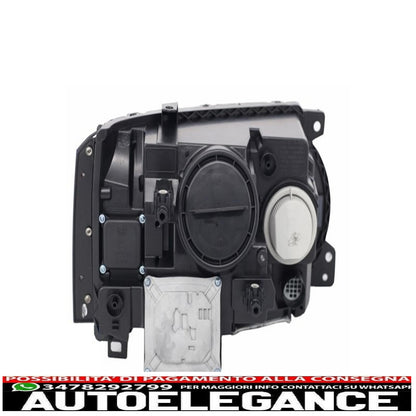 Headlights with support brackets and central grille suitable for land rover vogue l322 (2002-2009) facelift design