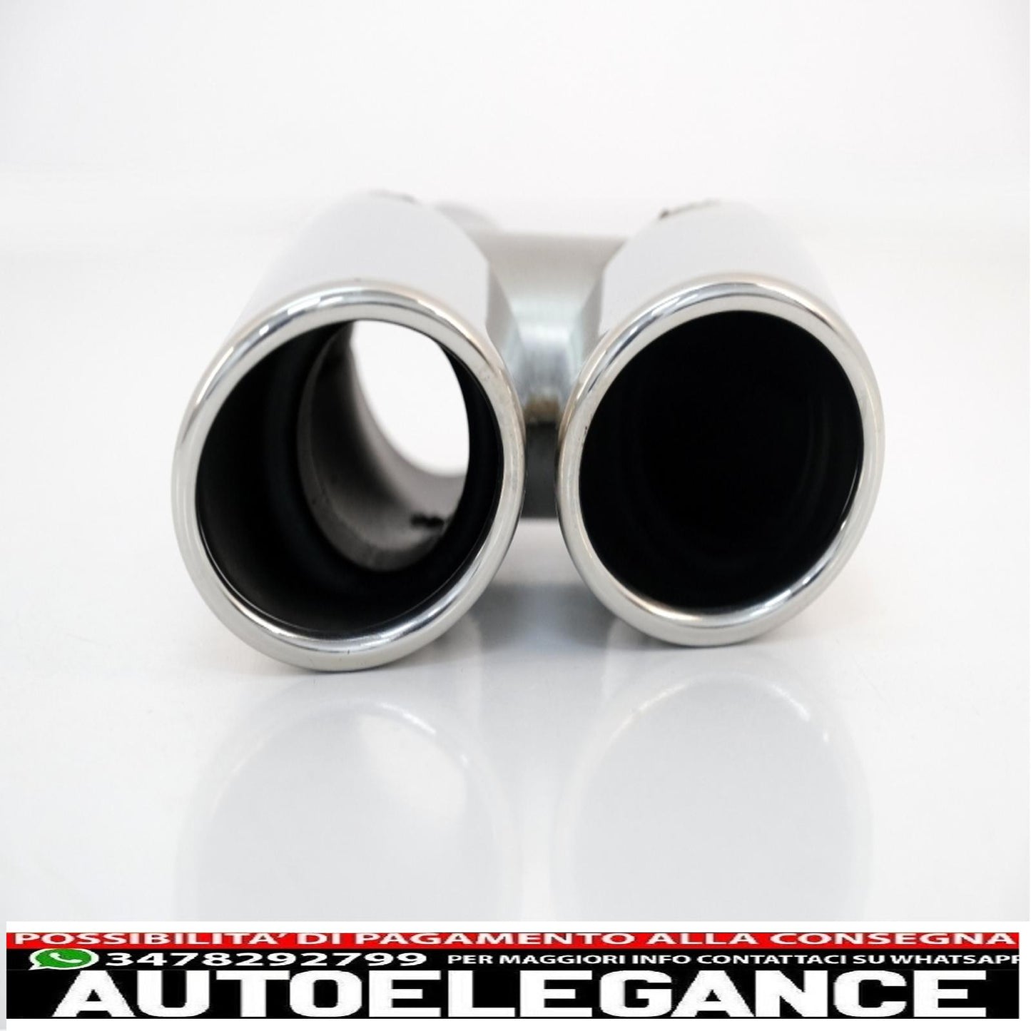 Exhaust tips exhaust tips suitable for audi q5 8r (11.2008-2016) design sq5 chrome 