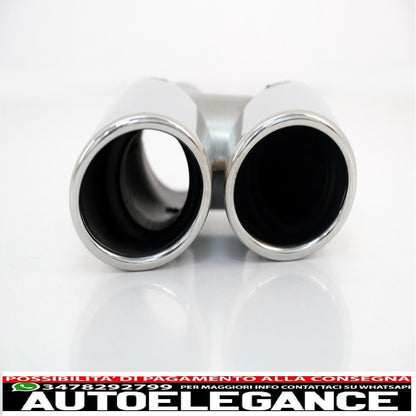 Exhaust tips exhaust tips suitable for audi q5 8r (11.2008-2016) design sq5 chrome 