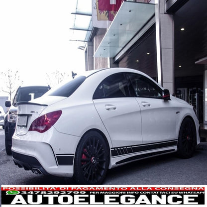 side decals matt black vinyl sticker suitable for mercedes cla w117 c117 x117 (2013-2016) a class w176 (2012-up)