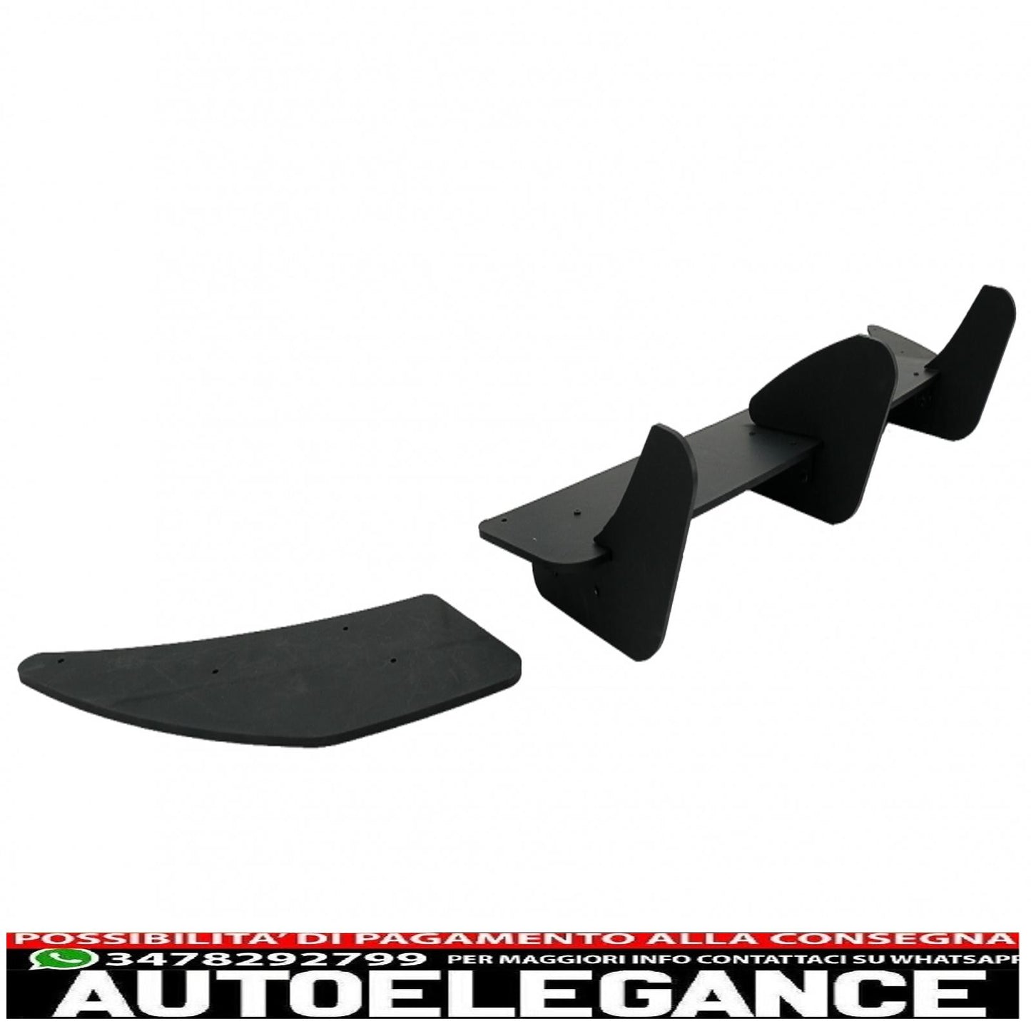 estensione paraurti posteriore per diffusore e splitter laterali adatta per vw golf 7 vii r (2013-2016)