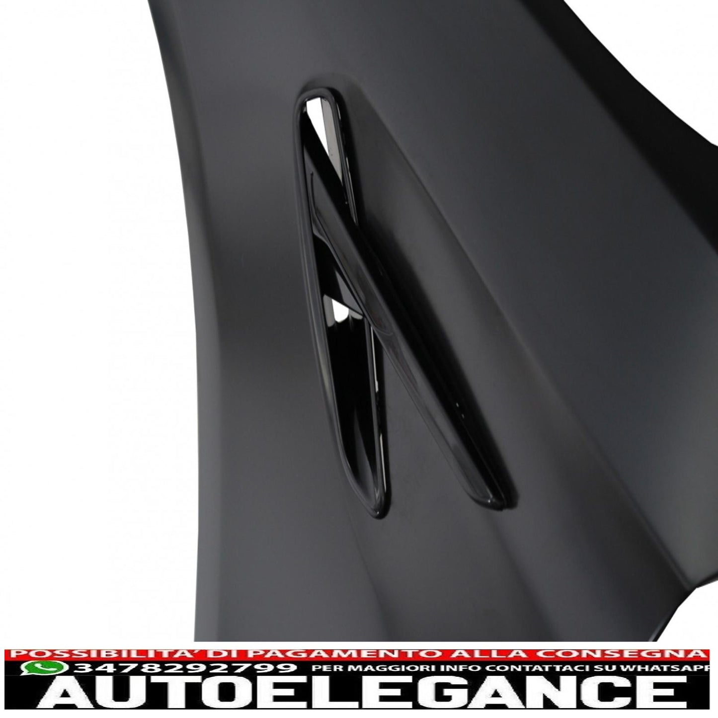 parafanghi anteriori adatti per bmw serie 5 g30 g31 g38 (2017-) limousine touring nero design m5