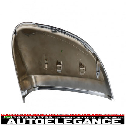 Copri specchietti adatti per audi a4 b9 (2016-) alloggiamento completo placcato in alluminio AUTOELEGANCERICAMBI