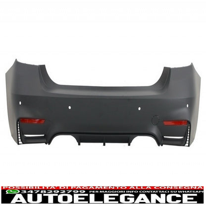 body kit with black front fenders suitable for bmw f30 (2011-2019) evo ii m3 cs style without fog lights