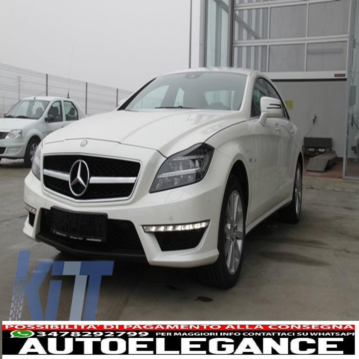 Paraurti anteriore adatto per mercedes benz w218 cls (2011-up) a-design