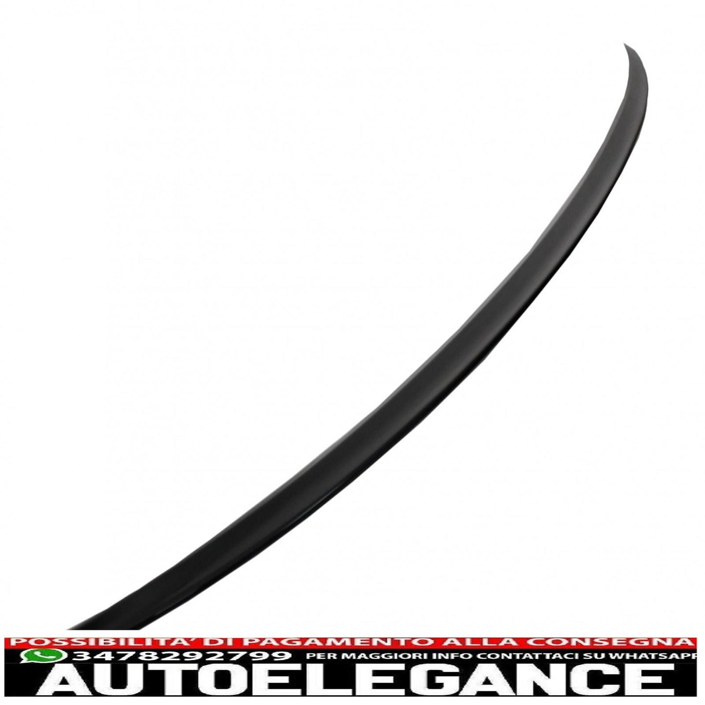 trunk spoiler suitable for audi a3 8v sedan (2013-up) piano black