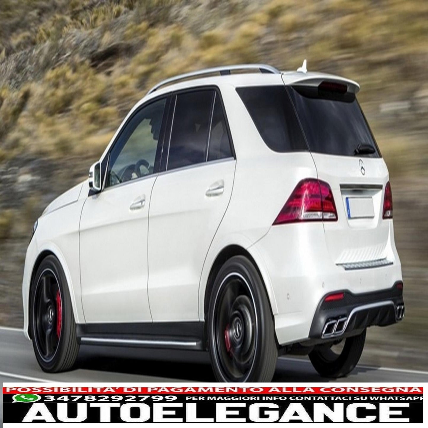 parafanghi passaruota adatti per mercedes ml gle w166 suv (2015-2018)