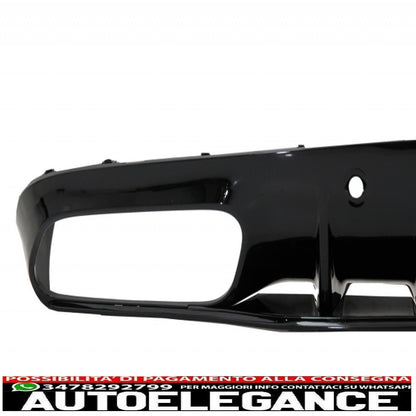 Diffusore mantovana per paraurti con alette paraurti posteriore adatto per mercedes classe c c205 a205 coupe cabriolet (2014-2019) restyling c63s design