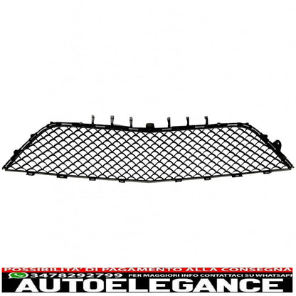 Front bumper lower center grille suitable for mercedes s class w222 (2013-2017) s63 piano black design 