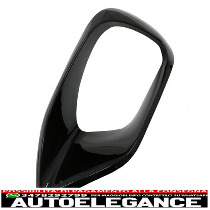 Cornici di copertura griglie laterali adatte per mercedes cla 45 cla 45s x118 c118 (2019-up) pianoforte nero AUTOELEGANCERICAMBI