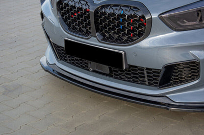 SPLITTER FOR BMW 1 SERIES F40 M UNDER FRONT BUMPER ABS LIP GLOSS BLACK 0726