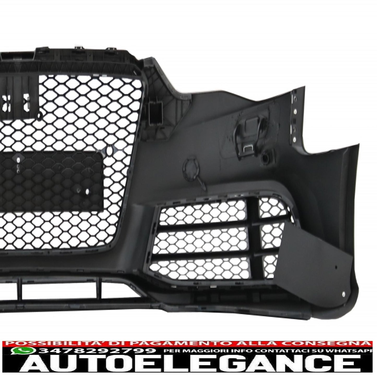 paraurti anteriore adatto per audi a5 8t restyling (2012-2016) con spoiler aggiuntivo sul paraurti design rs5