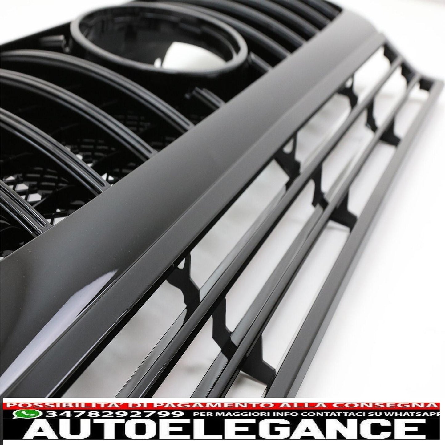 Grille for Mercedes G W463 1990-2014 G63 GT-R Panamericana Look Glossy Black -show original titleOriginal textGrille for Mercedes G W463 1990-2014 G63 GT-R Panamericana Look Glossy Black 