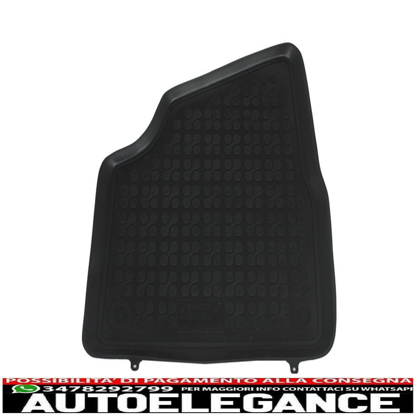 Black rubber mat suitable for opel corsa c 2000-2006