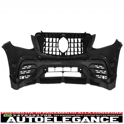 paraurti anteriore con spoiler posteriore sul tetto adatto per mercedes glc x253 suv (2015-2019) glc 63 design