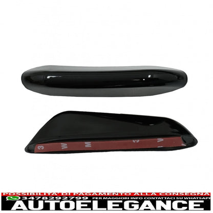 Front Bumper Splitter Aero Wings Fit For Mercedes A Class W177 Hatchback V177 Sedan (04.2018-up) A45 Piano Black Design