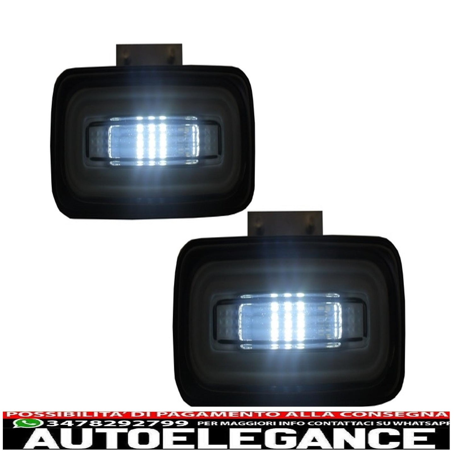 barra luminosa per fendinebbia paraurti posteriore a led adatta per mercedes classe g w463 (1989-2015) fumè AUTOELEGANCERICAMBI