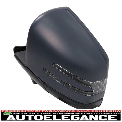 Complete Mirror Assembly for Mercedes G W463 89-18 SMD LED Lights Black - show original titleOriginal textComplete Mirror Assembly for Mercedes G W463 89-18 SMD LED Lights Black