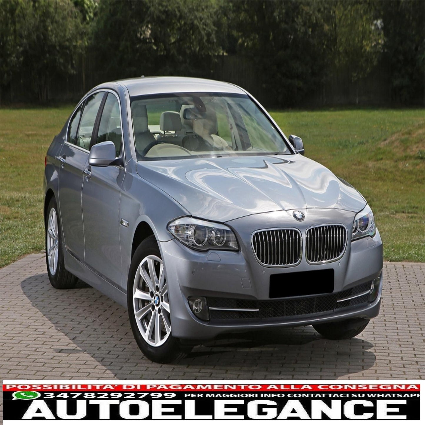 occhiali per fari adatti per bmw serie 5 f10 f11 f18 (2010-2017) ottica in vetro trasparente